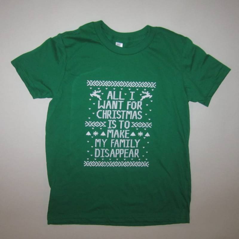 Kinder Präsentieren Alles, Was, Die Ich Will Zu Weihnachten Ist Meine Familie Verschwinden Hässliche Pullover T Shirt Süße Urlaub Kleinkind von BetterThanRealLife