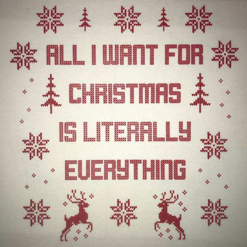 Langarm-T-Shirt Alles Was Ich Will Für Weihnachten Buchstäblich Ist Top Lustige Hässlich Urlaub Xmas Pullover Geschenk Geschenkidee Ihn Ihr Süßen von BetterThanRealLife