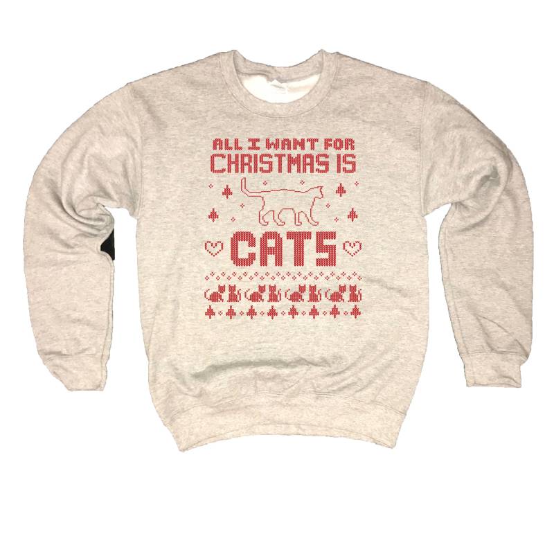 Sweatshirt Alle Ich Zu Weihnachten Will Ist Katzen Shirt Lustige Katze Liebhaber Urlaub Oben Hässlich Xmas Pullover Partei Wettbewerb Gewinner Sweatshirt Alle Ich Zu Weihnachten Will Ist Katzen Shirt Lustige Katze Liebhaber Urlaub Oben Hässlich Xmas Pullover Partei Wettbewerb Gewinner von BetterThanRealLife