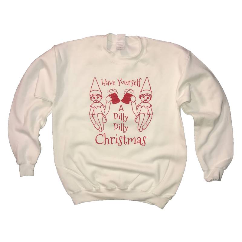 Sweatshirt Haben Sie Sich Eine Dilly Weihnachten Shirt Lustige Urlaub Hässlich Xmas Pullover Partei Idee Vorhanden Herren Frauen Trinken Bier Süß von BetterThanRealLife