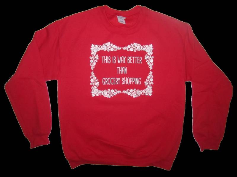 Sweatshirt Ist Dies Viel Besser Als Lebensmittel Einkaufen Shirt Langarm Lustige Nette Mens Womens Grafik Neuheitgeschenk Oder Präsent Idee Unisex von BetterThanRealLife