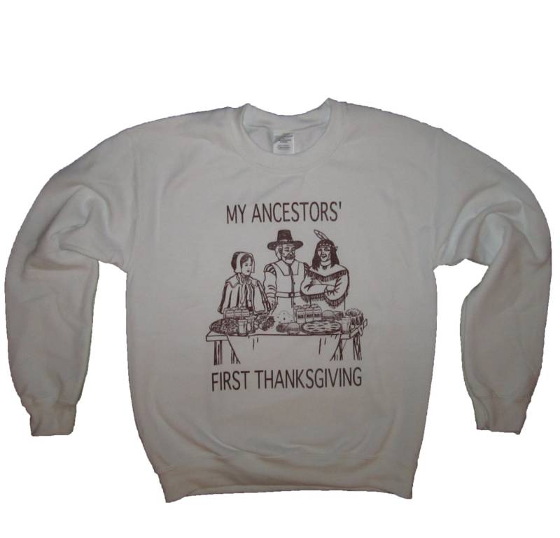 Sweatshirt Meine Vorfahren Erste Erntedankfest Shirt T Lustig Niedlich Mens Womens Urlaub Pizza Familie Türkei Bier Top Donuts Tag Outfit Hübsch Sweatshirt Meine Vorfahren Erste Erntedankfest Shirt T Lustig Niedlich Mens Womens Urlaub Pizza Familie Türkei Bier Top Donuts Tag Outfit Hübsch von BetterThanRealLife