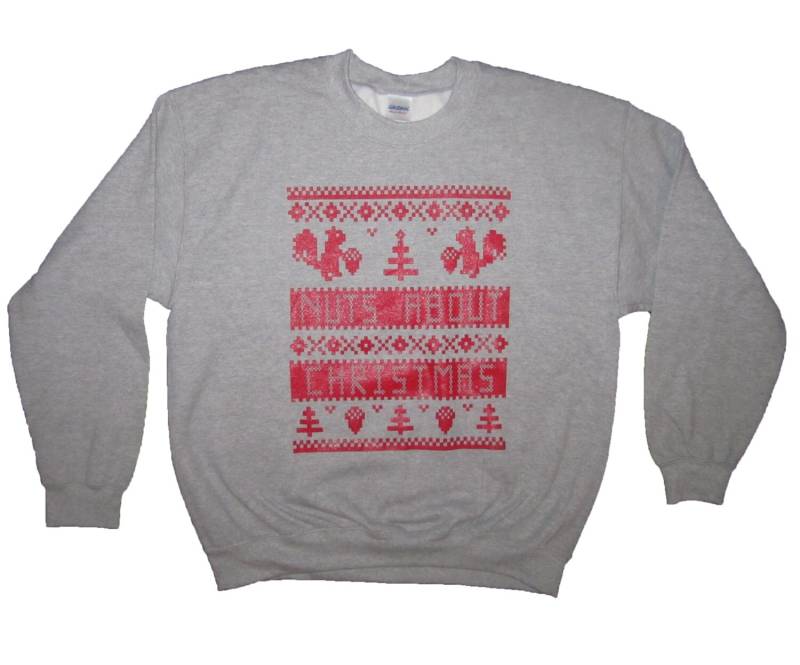 Sweatshirt-Muttern Über Weihnachten Hässlich Urlaub Pullover Partei Top Vlies Lange Ärmel Eichhörnchen Lustig Niedlich Mens Womens T Shirt von BetterThanRealLife