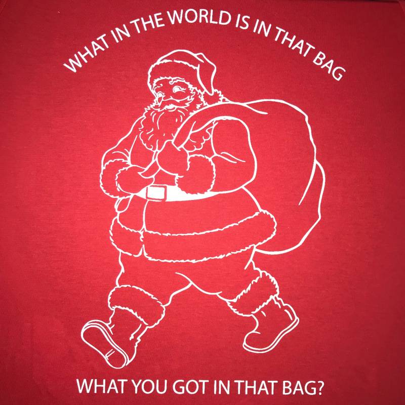 Was in Der Welt Tasche Ist, Sie Ihrer T Shirt Lustige Weihnachten Hässlich Urlaub Pullover Partei Oben Idee Ludacris Santa Neu von BetterThanRealLife