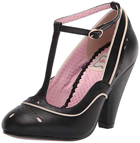 Bettie Page Damen Vintage Style Pump, Schwarz (schwarz), 40.5 EU von Bettie Page