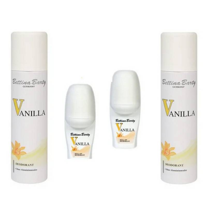 Bettina Barty Deo-Set Vanilla Deodorant Roll-On 2 x 50 ml & Deospray 2 x 150 ml Bettina Barty Deo-Set Vanilla Deodorant Roll-On 2 x 50 ml & Deospray 2 x 150 ml von Bettina Barty
