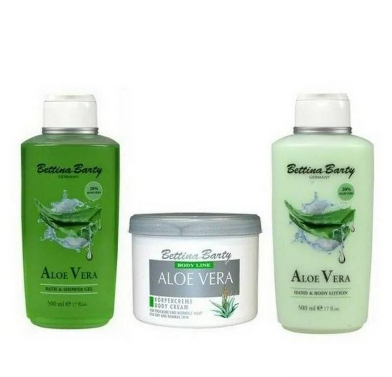 Bettina Barty Hautpflege-Set Aloe Vera Shower Gel & Körpercreme & Körperlotion Bettina Barty Hautpflege-Set Aloe Vera Shower Gel & Körpercreme & Körperlotion von Bettina Barty