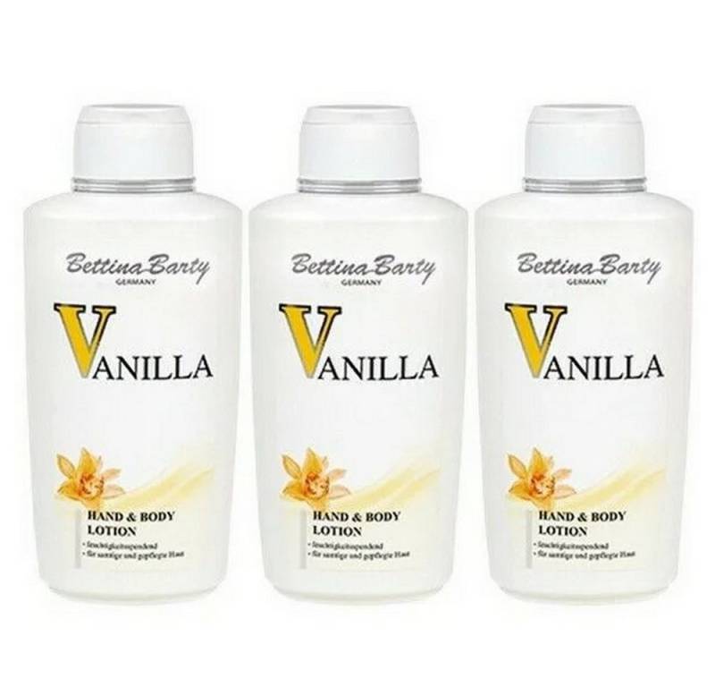 Bettina Barty Körpercreme Vanilla Hand & Body Lotion 3 x 500 ml von Bettina Barty