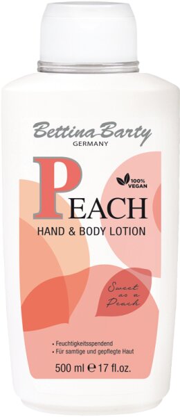 Bettina Barty Peach Hand & Body Lotion 500 ml Bettina Barty Peach Hand & Body Lotion 500 ml von Bettina Barty
