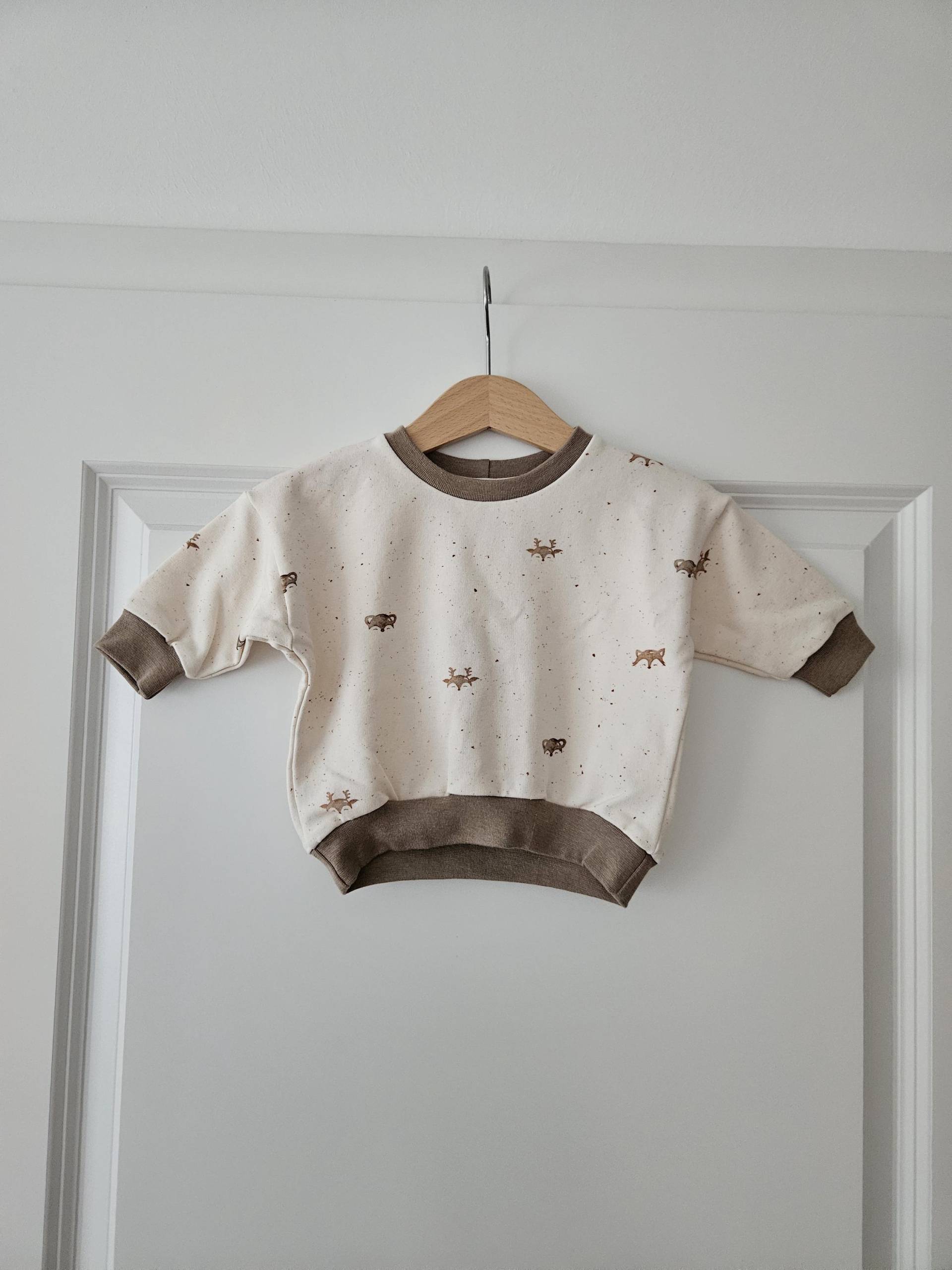 Oversize Sweater Pullover Baby Gr. 62 von BettisHerzstuecke