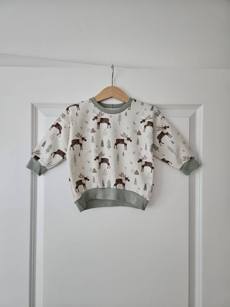 Oversize Sweater Pullover Baby Kind Weihnachten Winter Weihnachtspullover Gr. 80 von BettisHerzstuecke