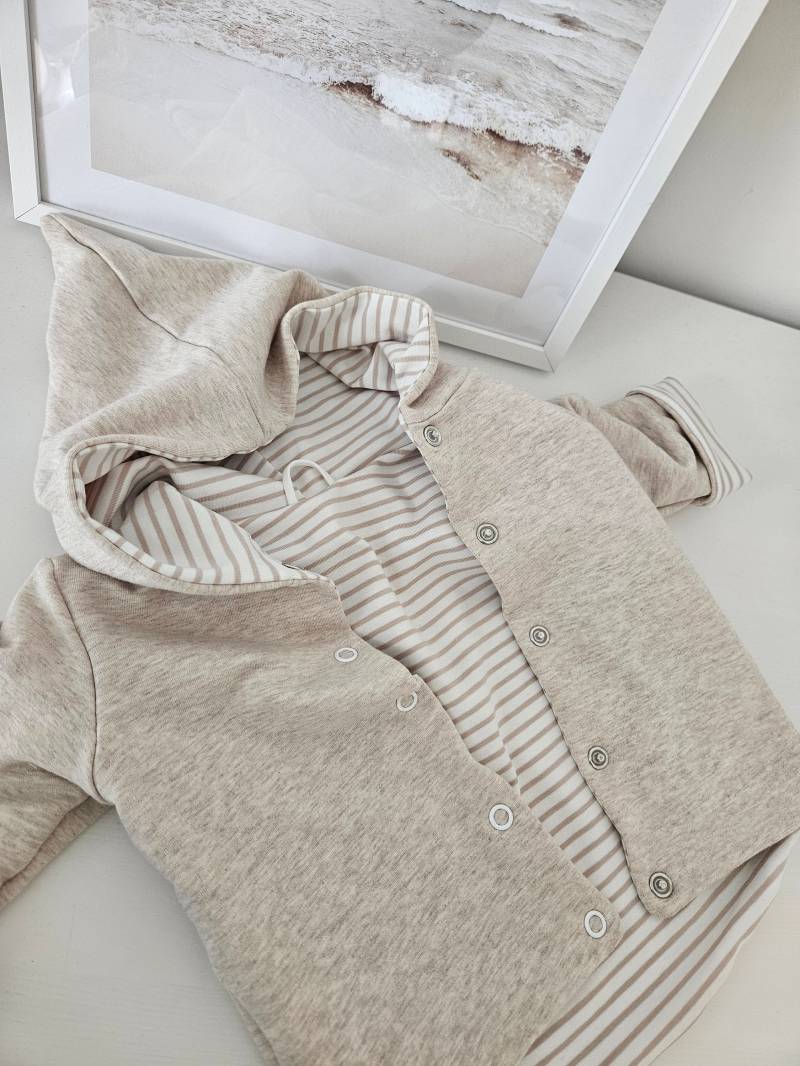 Zipfeljacke Babyjacke Übergangsjacke Neugeborenenjacke Geschenk Zur Geburt von BettisHerzstuecke
