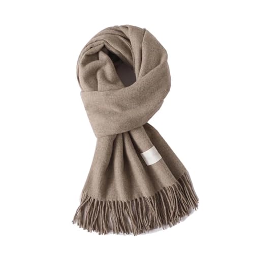 Schal Damen Winter, Warm Wollschal, Winterschal Damen mit Quasten, XXL Kuschelige Warme Winter Schals, Scarf Poncho Cape, 200x70cm,03-Elfenbein Schal Damen Winter, Warm Wollschal, Winterschal Damen mit Quasten, XXL Kuschelige Warme Winter Schals, Scarf Poncho Cape, 200x70cm,03-Elfenbein von Bettschlange
