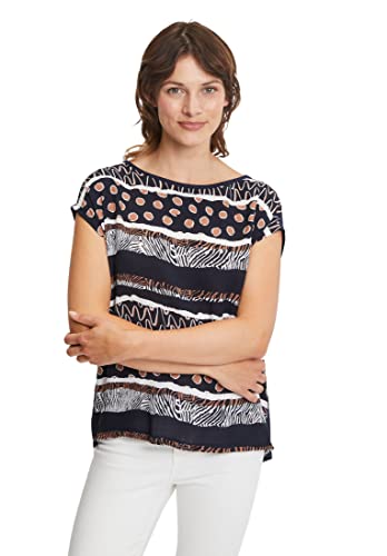 Betty Barclay Collection Damen Sophie 1 T-Shirt, Dark Blue/Brown, 42 von Betty Barclay Collection