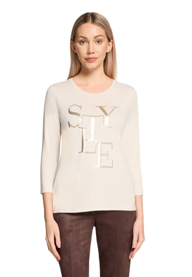 Betty Barclay 3/4-Arm-Shirt Damen Basic Shirt mit Placement (1-tlg) von Betty Barclay