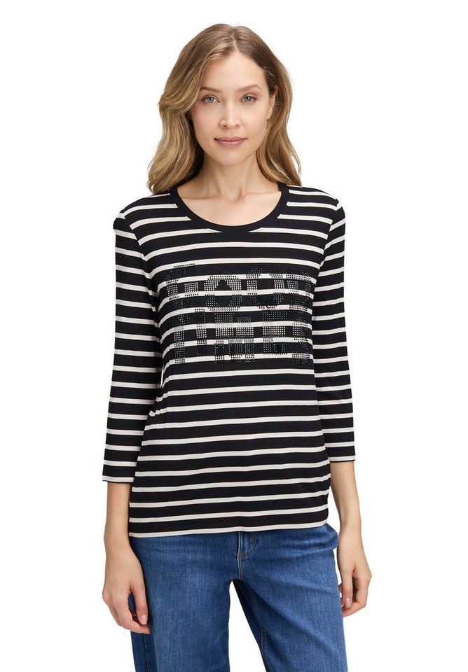 Betty Barclay 3/4-Arm-Shirt Damen Ringelshirt mit Schmucksteinen (1-tlg) von Betty Barclay