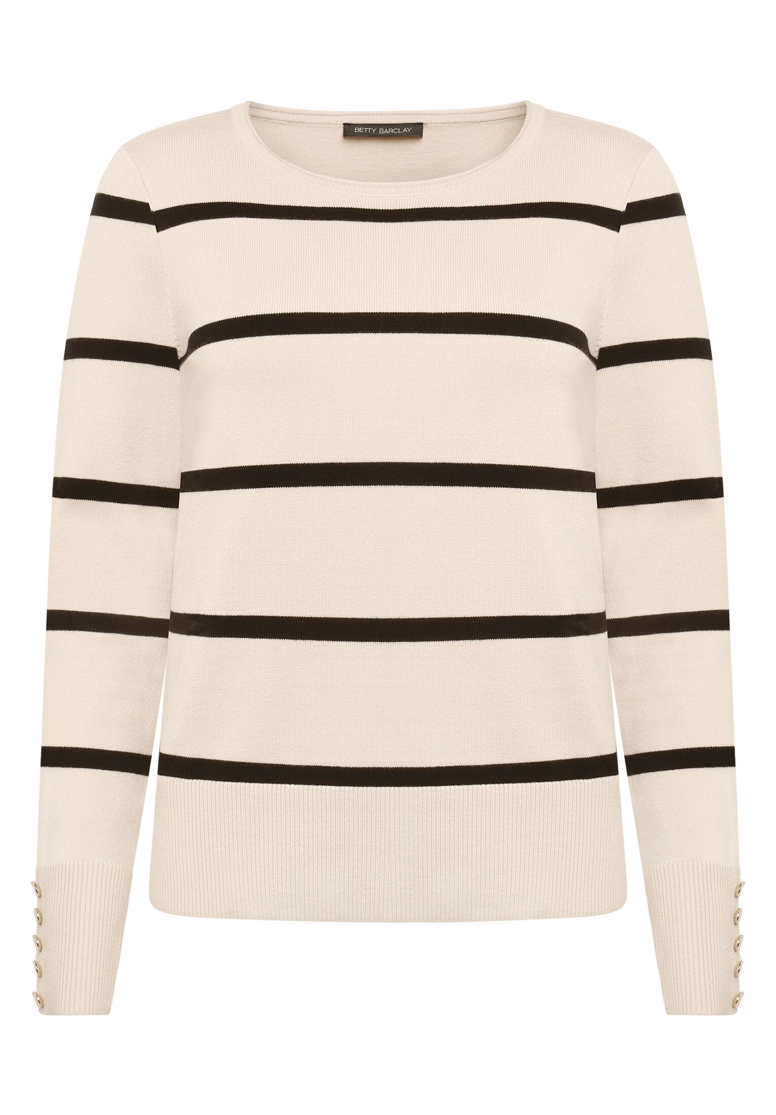 Betty Barclay - Basic-Pullover patch beige/black - Gr. - 38 von Betty Barclay