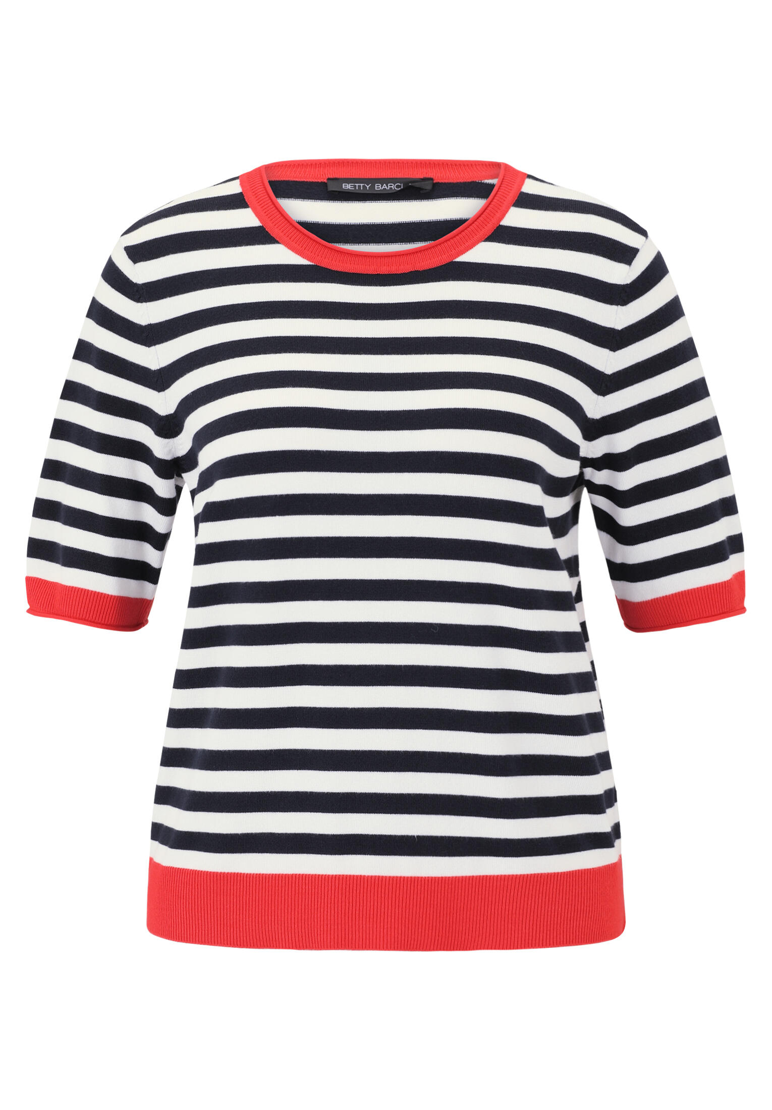 Betty Barclay - Basic-Pullover patch dark blue/red - Gr. - 36 von Betty Barclay