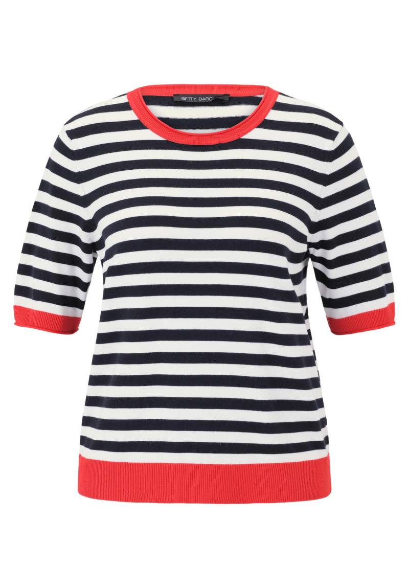 Betty Barclay - Basic-Pullover patch dark blue/red - Gr. - 46 von Betty Barclay