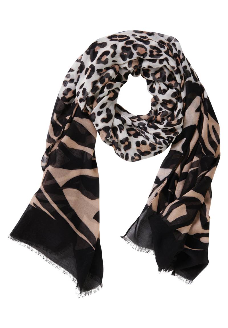 Betty Barclay - Basic-Schal schwarz/beige von Betty Barclay