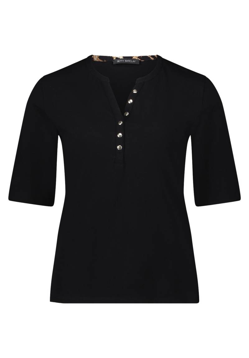 Betty Barclay - Basic Shirt patch black/beige - Gr. - 42 von Betty Barclay