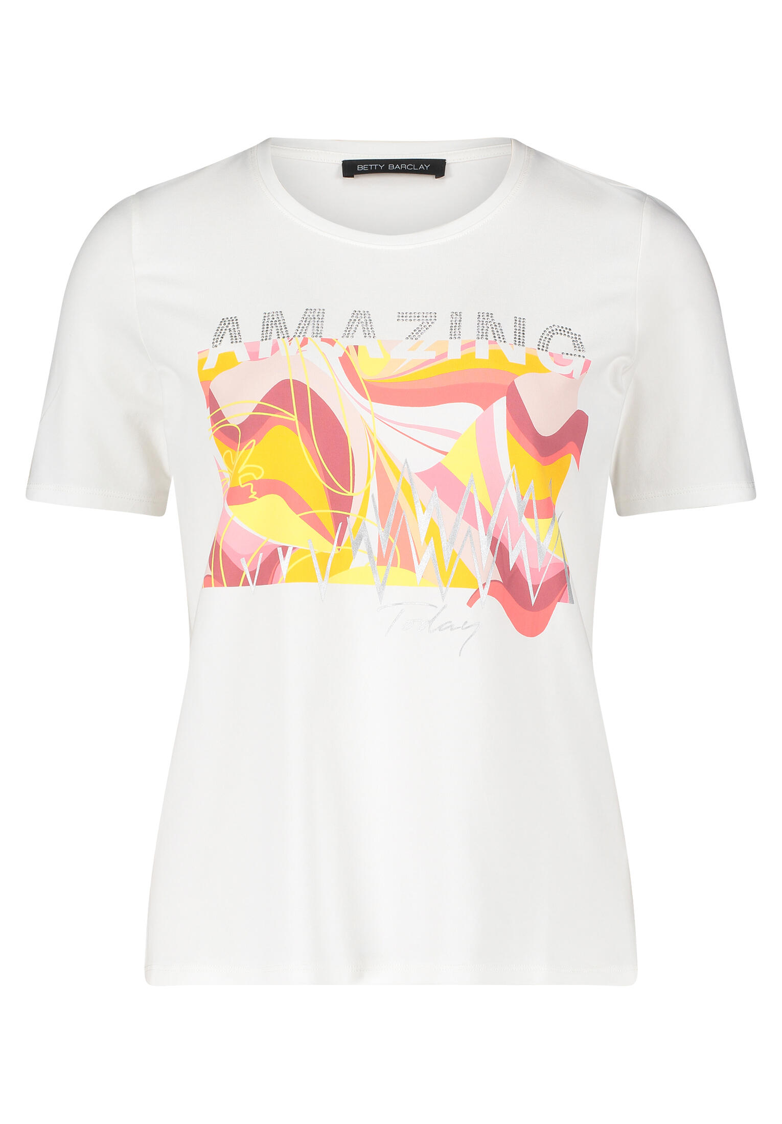 Betty Barclay - Basic Shirt patch cream/rosé - Gr. - 42 von Betty Barclay