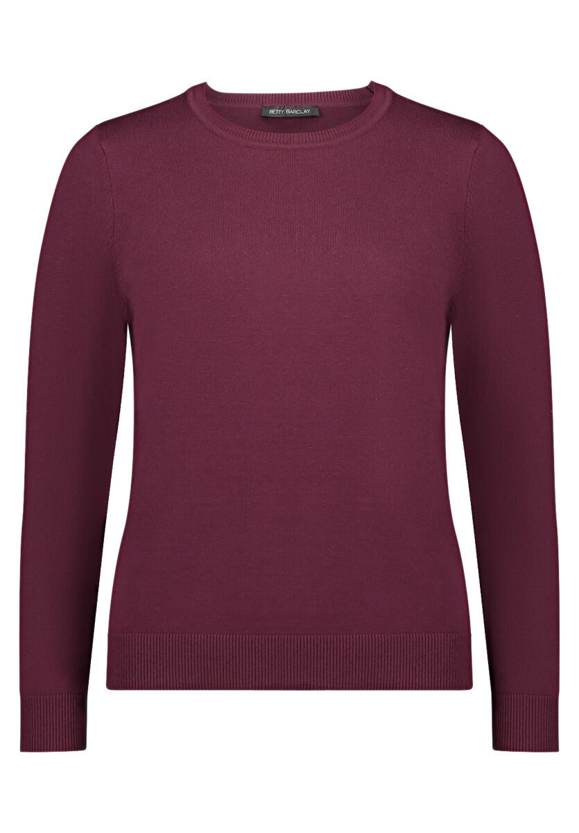 Betty Barclay - Basic-Strickpullover rot - Gr. - 42 von Betty Barclay