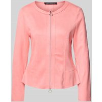 Betty Barclay Blazer mit Zweiwege-Reißverschluss in Pink, Größe 42 von Betty Barclay