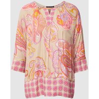 Betty Barclay Bluse mit Paisley-Muster in Camel, Größe 44 von Betty Barclay