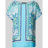 Betty Barclay Blusenshirt mit Allover-Print in Hellblau, Größe 38 von Betty Barclay