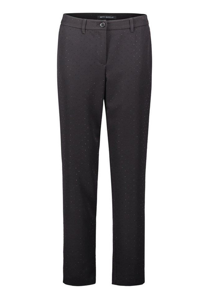 Betty Barclay Bügelfaltenhose Damen Businesshose im Glitzer-Look von Betty Barclay