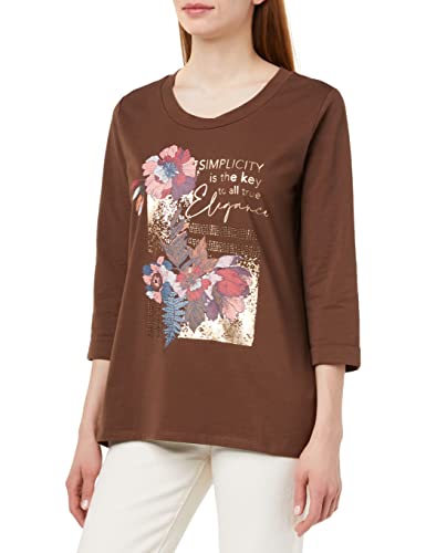 Betty Barclay Damen 2500/1018 T-Shirts, Brown/Beige, 40 von Betty Barclay