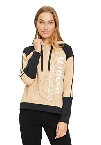 Betty Barclay Damen 2665/1893 Sweatshirt, Patch Black/Camel, 38 von Betty Barclay