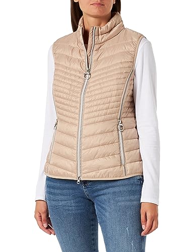 Betty Barclay Damen Steppweste mit Stehkragen beige,44 von Betty Barclay