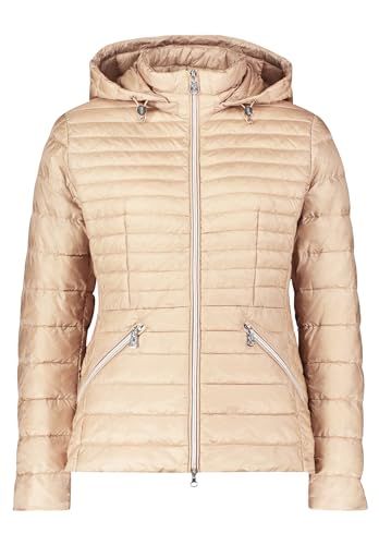 Betty Barclay Damen Steppjacke mit abnehmbarer Kapuze beige,46 von Betty Barclay