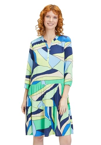 Betty Barclay Damen Balina Kleid, Blue/Green, 40 von Betty Barclay