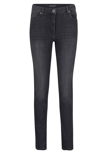 Betty Barclay Damen Basic-Jeans mit Waschung Dark Grey Used Denim,38 von Betty Barclay