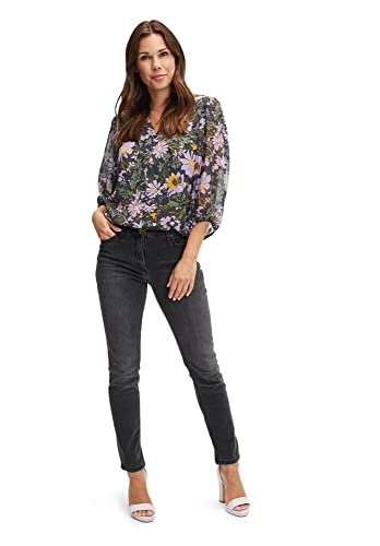 Betty Barclay Damen Basic-Jeans mit Waschung Dark Grey Used Denim,48 von Betty Barclay