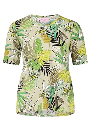 Betty Barclay Damen Basic Shirt mit Blumenprint 38, Green/Khaki Betty Barclay Damen Basic Shirt mit Blumenprint 38, Green/Khaki von Betty Barclay