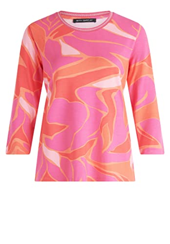 Betty Barclay Damen Basic Shirt mit Blumenprint Pink/Rosa,36 von Betty Barclay