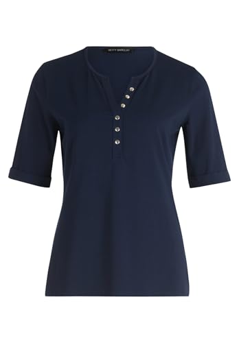 Betty Barclay Damen Basic Shirt mit Knöpfen 36, dunkelblau von Betty Barclay