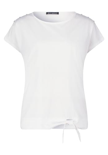 Betty Barclay Damen Basic Shirt mit Schleifenknoten Offwhite,42 von Betty Barclay