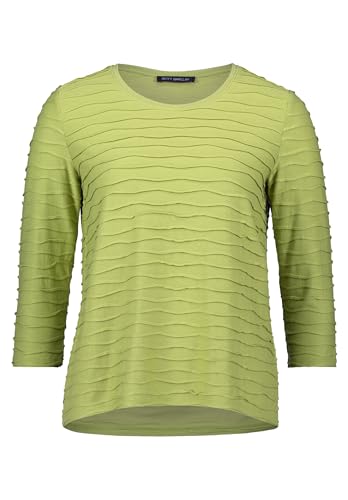 Betty Barclay Damen Basic Shirt mit Wellenstruktur 48, Fresh Moss von Betty Barclay