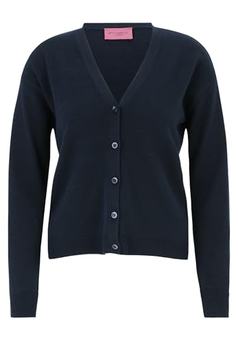 Betty Barclay Damen Basic-Strickjacke mit Knopfleiste dunkelblau,40 von Betty Barclay