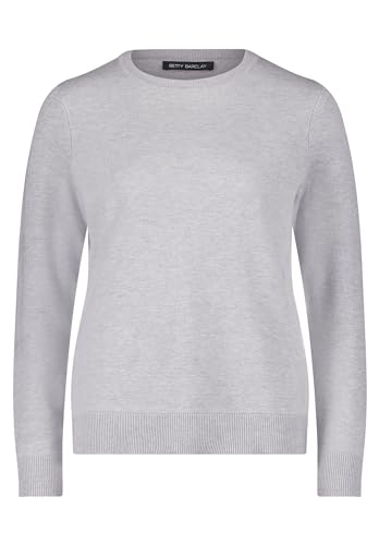 Betty Barclay Damen Basic-Strickpullover mit Rundhalsausschnitt 36, Grey Melange von Betty Barclay