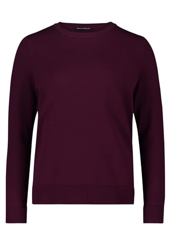 Betty Barclay Damen Basic-Strickpullover mit Rundhalsausschnitt Dark Aubergine,36 von Betty Barclay