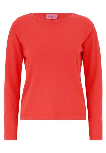 Betty Barclay Damen Basic-Strickpullover mit Rundhalsausschnitt Poppy Red,38 von Betty Barclay