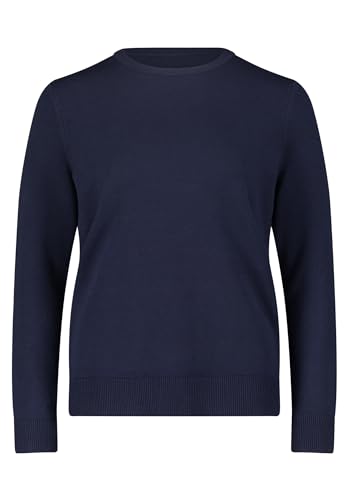 Betty Barclay Damen Basic-Strickpullover mit Rundhalsausschnitt 46, dunkelblau von Betty Barclay