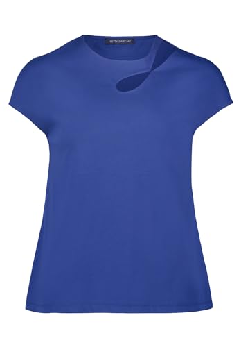 Betty Barclay Damen Baumwollshirt mit Cut-Outs Dunkelblau,42 von Betty Barclay