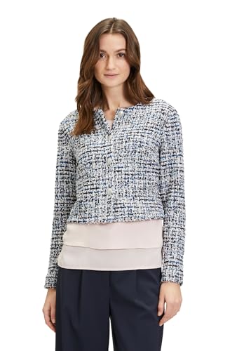 Betty Barclay Damen Blazer-Jacke Langarm Dark Blue-Rosé,42 von Betty Barclay